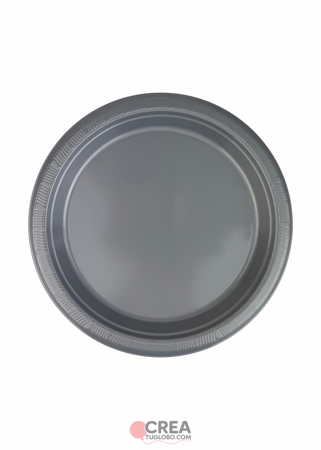 Plato redondo 9” plata