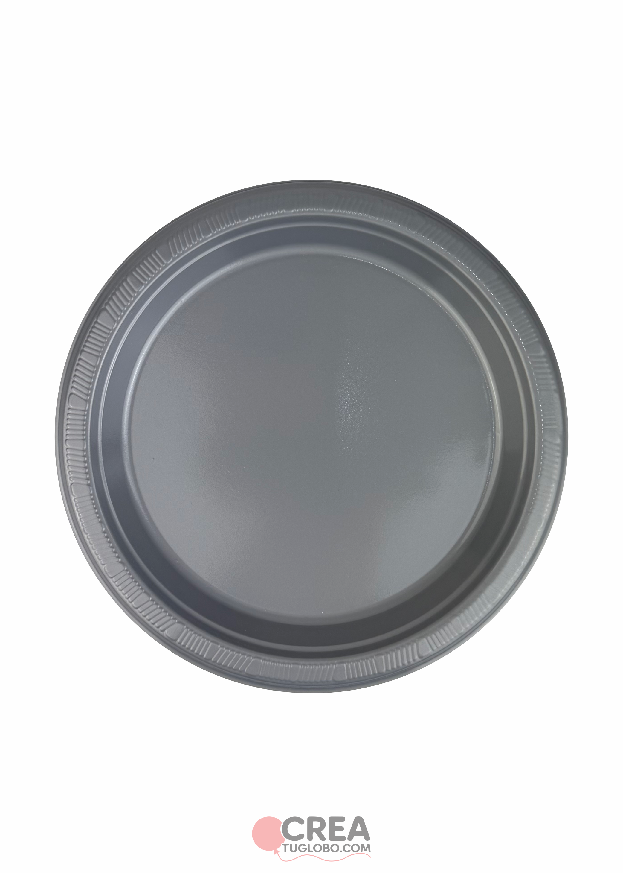 Plato redondo 9” plata