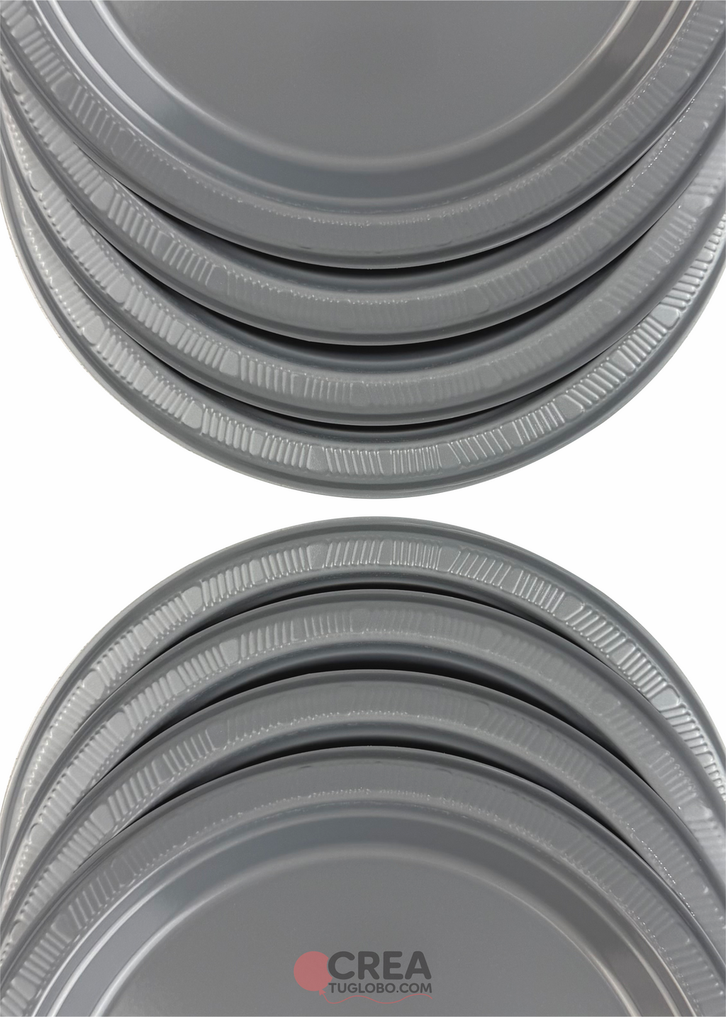 Plato redondo 9” plata