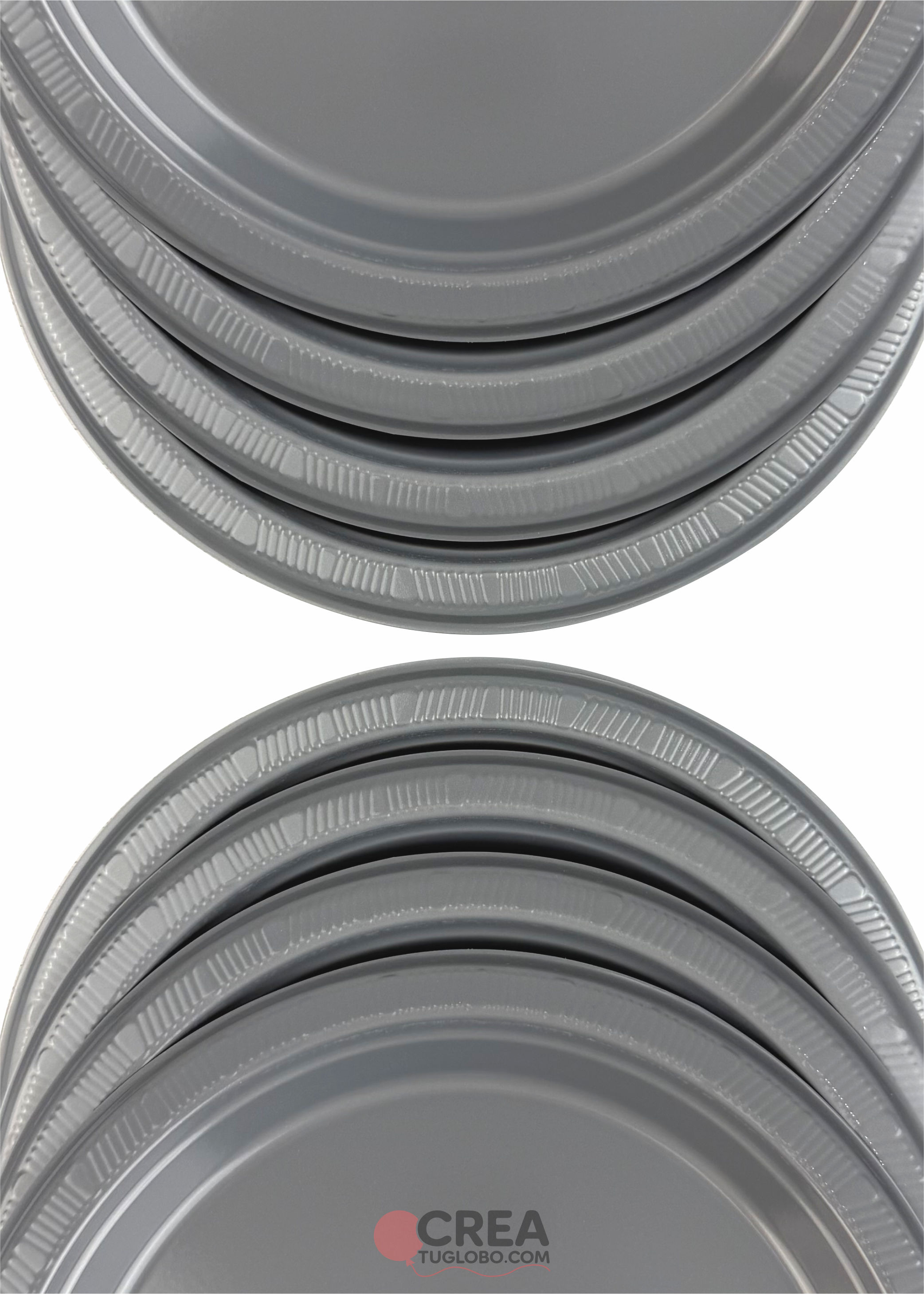Plato redondo 9” plata