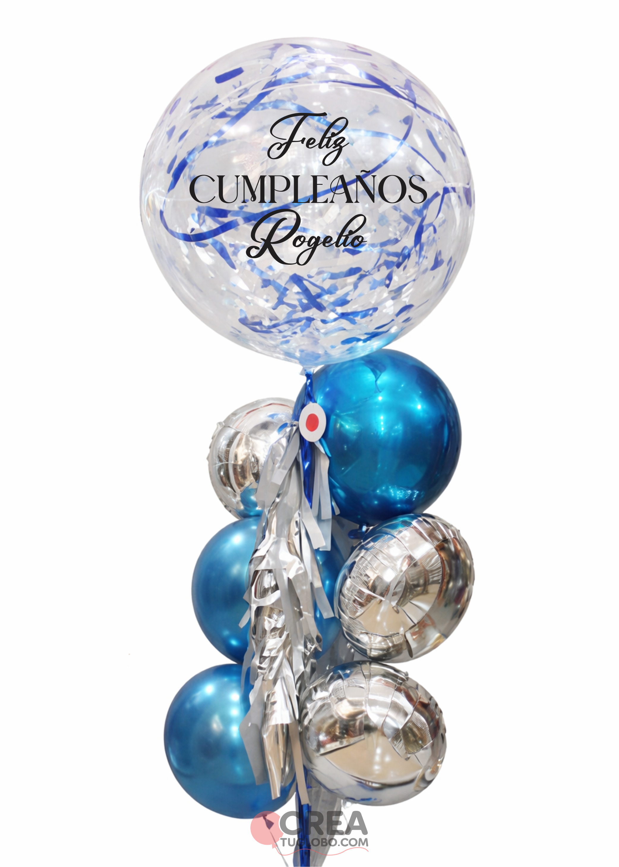 Arreglo manchate azul
