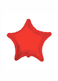 Estrella metálica roja