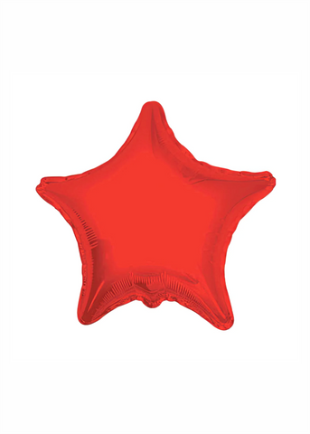 Estrella metálica roja