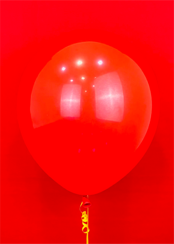 Globo de látex rojo