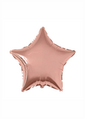 Estrella metálica rose gold