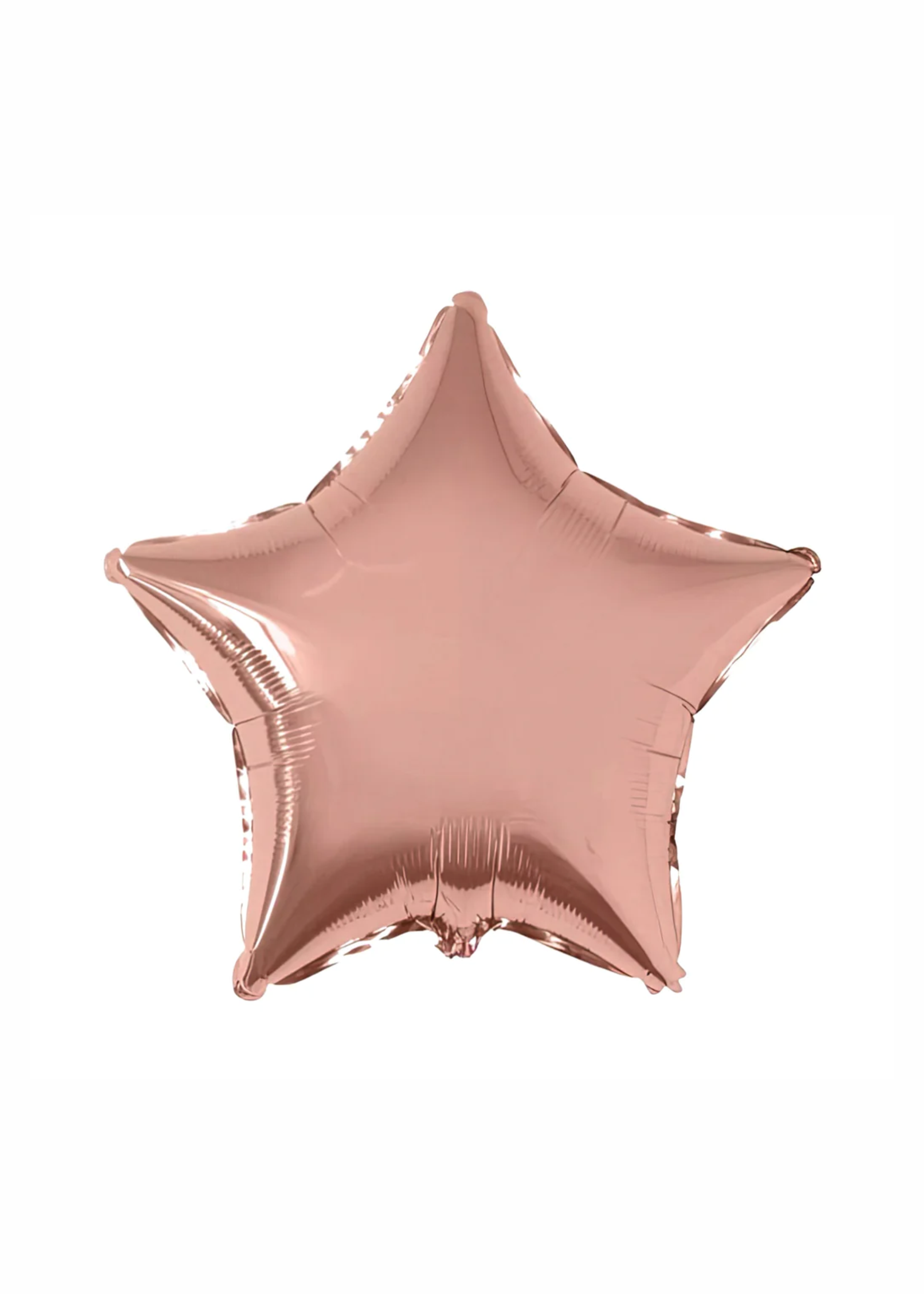 Estrella metálica rose gold