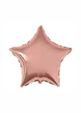 Estrella metálica rose gold