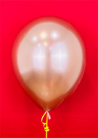 Globo de látex rose gold chrome