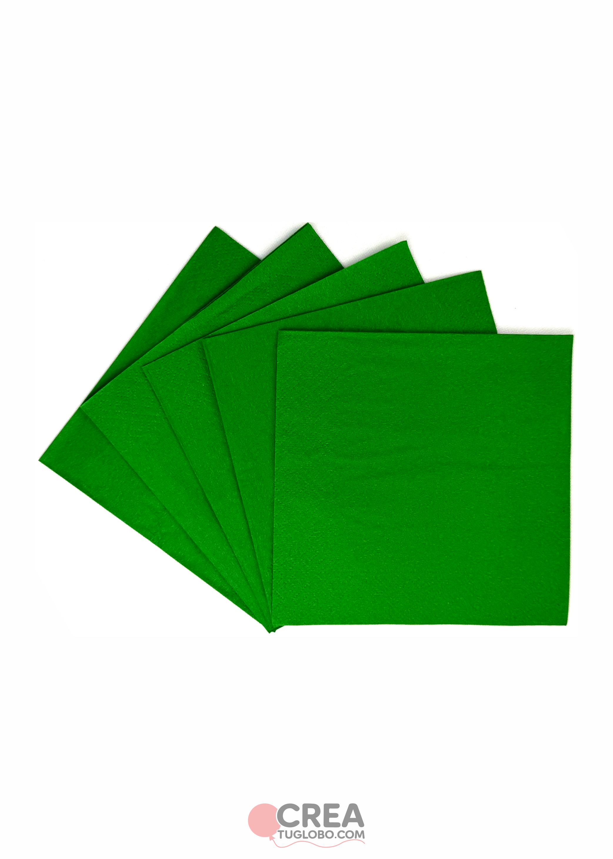 Servilletas verdes bandera