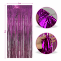 Cortina metalica en tira de 1m x 2m Fucsia