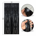 Cortina metalica en tira de 1m x 2m Negro
