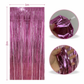 Cortina metalica en tira de 1m x 2m Rosa