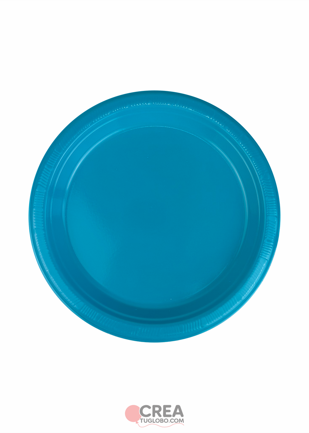 Plato redondo 9” turquesa
