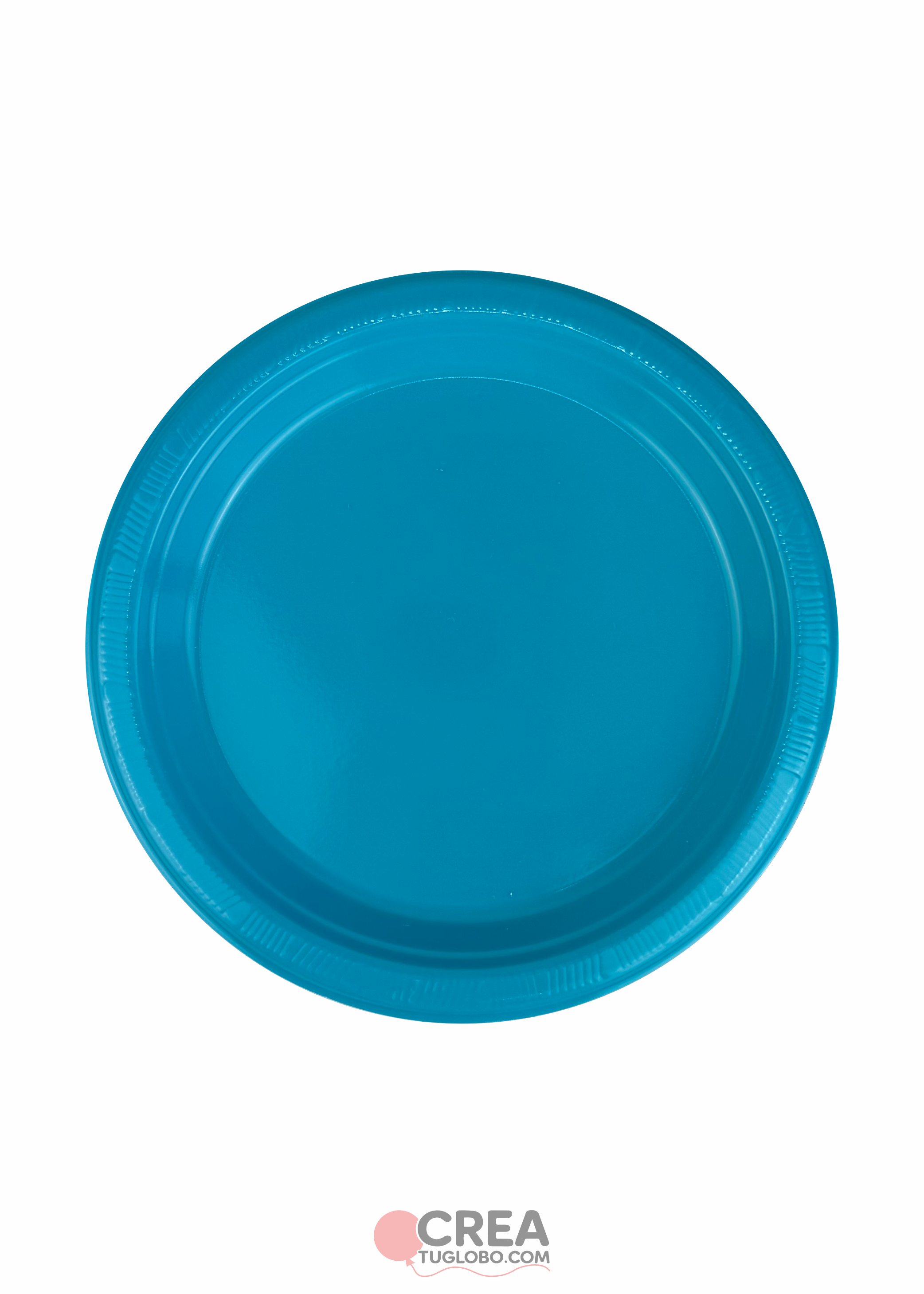 Plato redondo 9” turquesa
