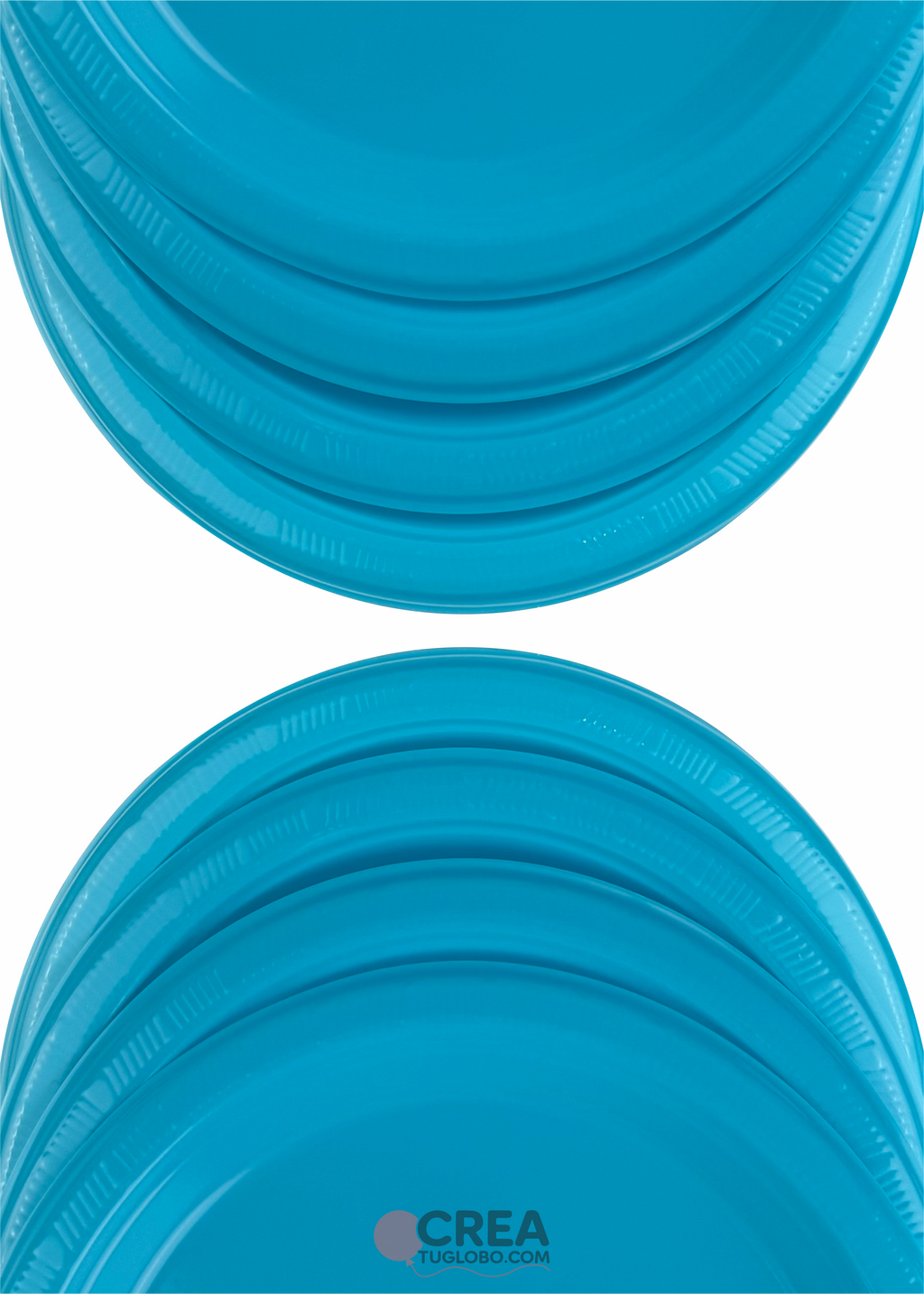 Plato redondo 9” turquesa