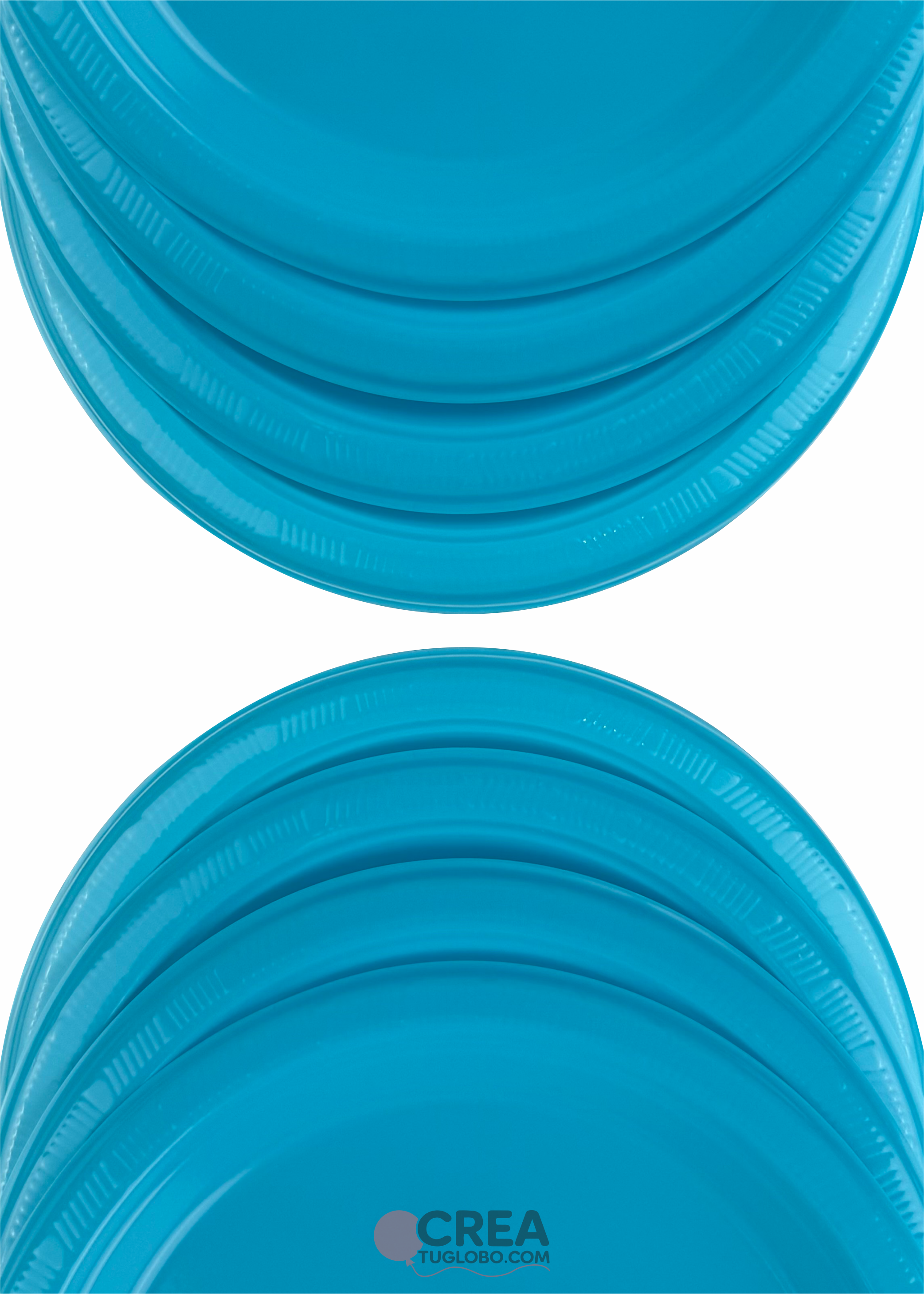 Plato redondo 9” turquesa