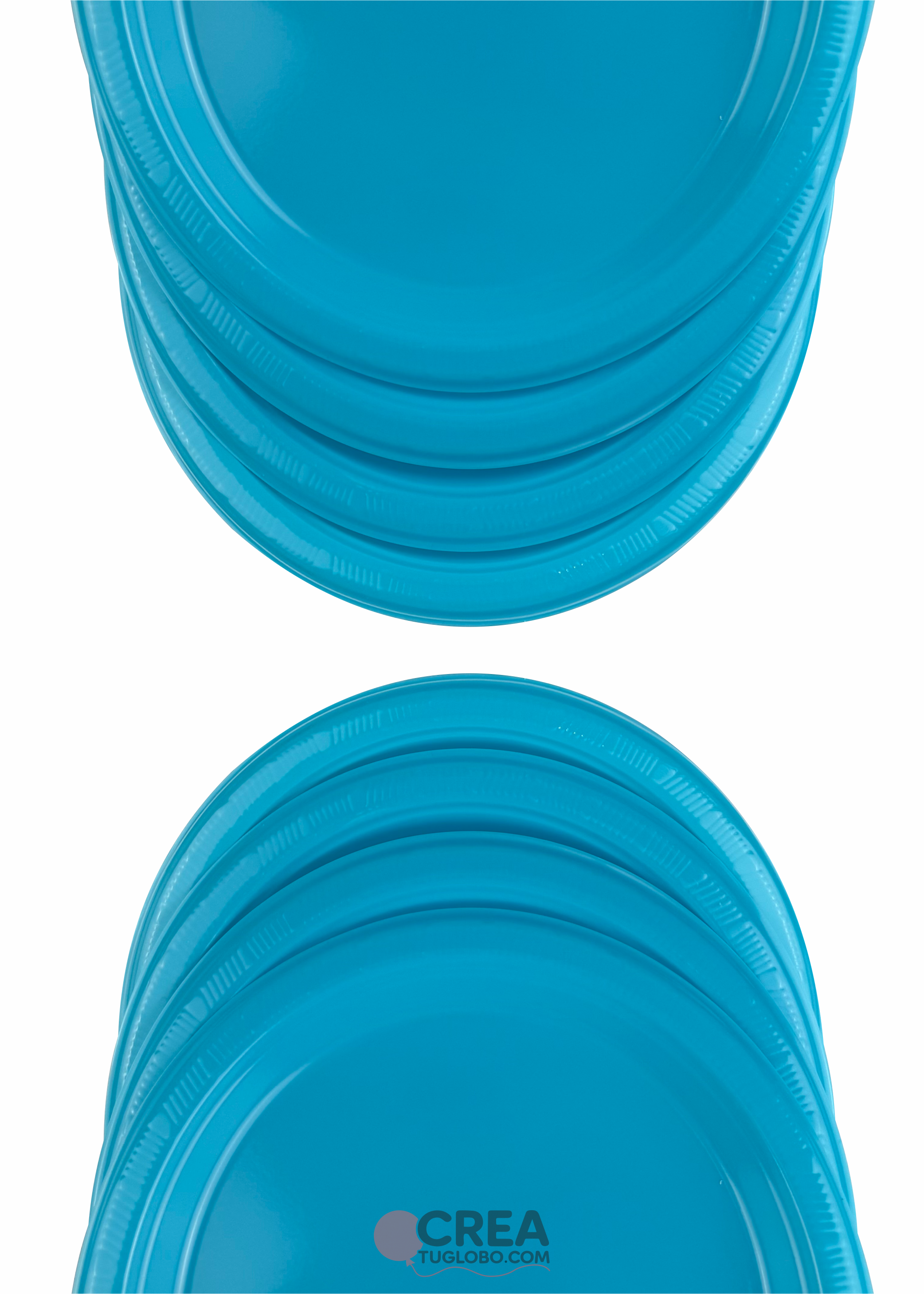 Plato redondo 7” turquesa