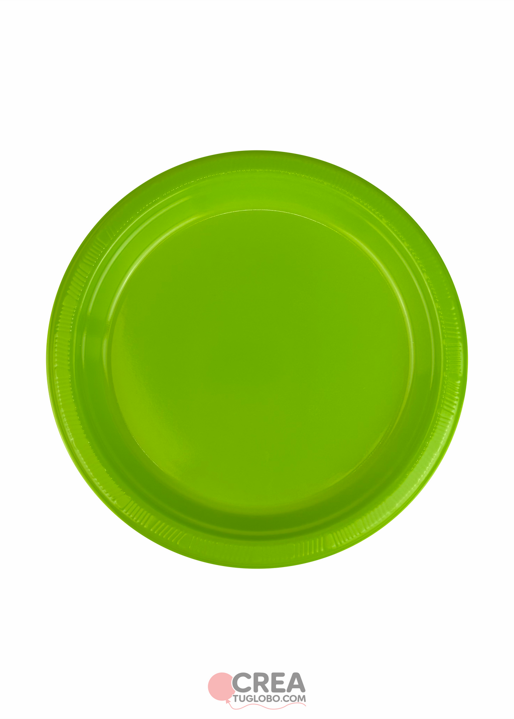 Plato redondo 9” verde limón