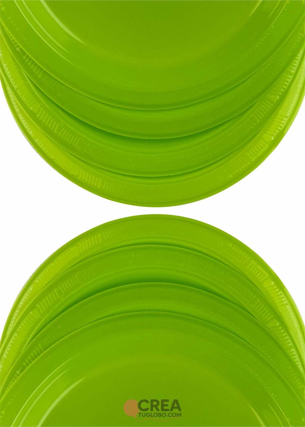 Plato redondo 9” verde limón
