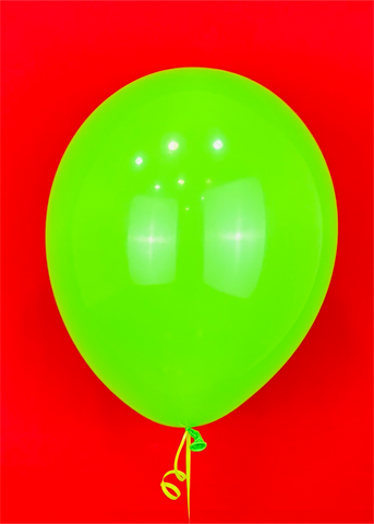 Globo de látex verde limón