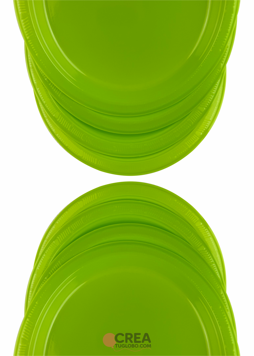 Plato redondo 7” verde limón