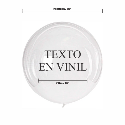Vinil para globo de 18"