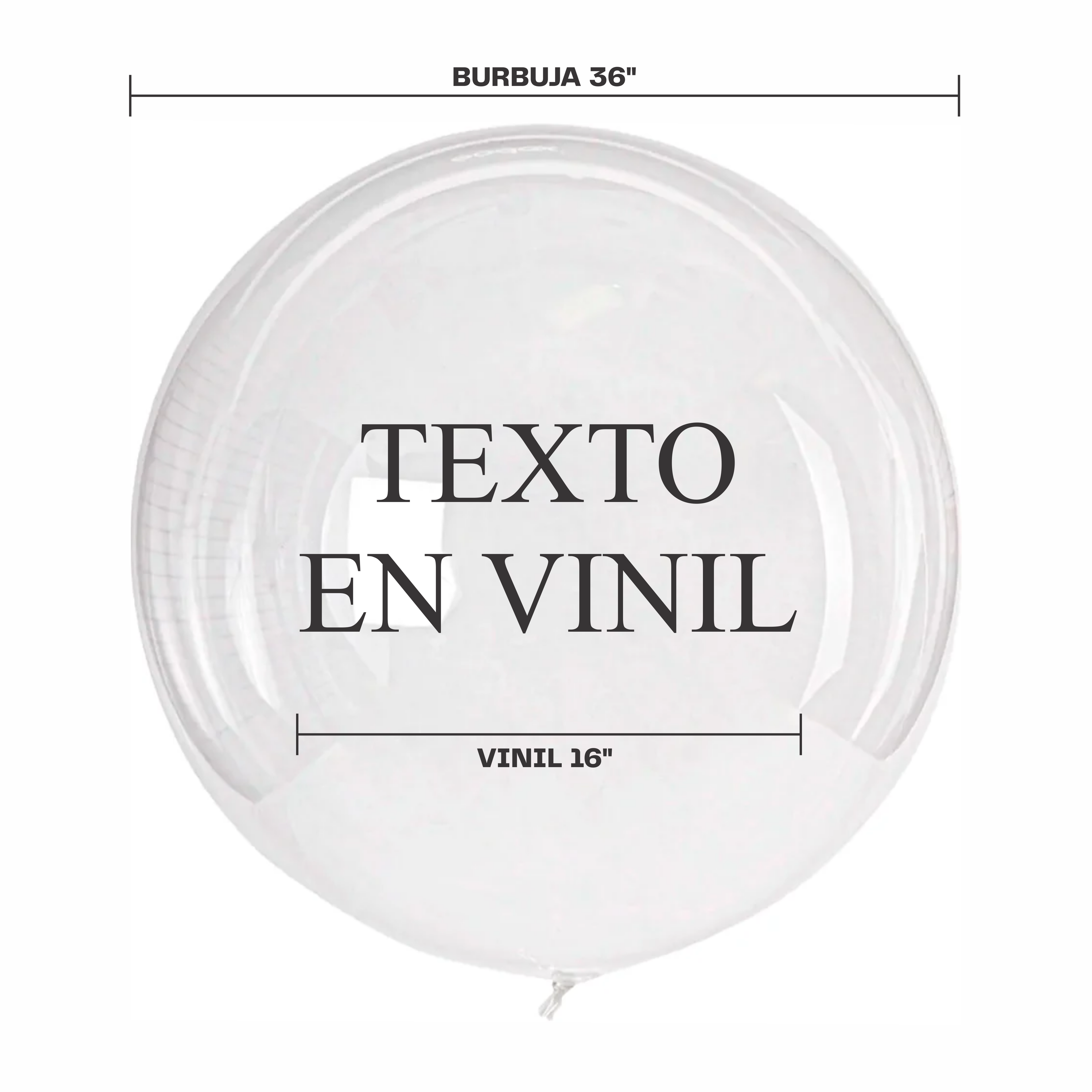 Vinil para globo de 36"