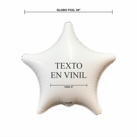 Vinil para globo foil de 18"