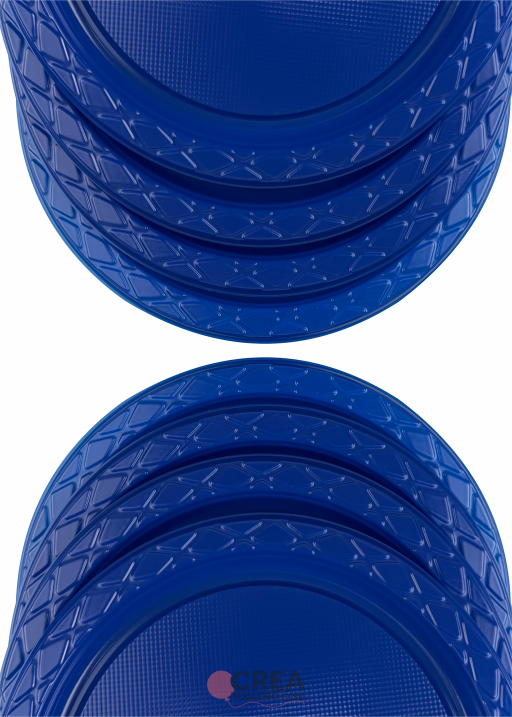 Plato redondo 9" azul
