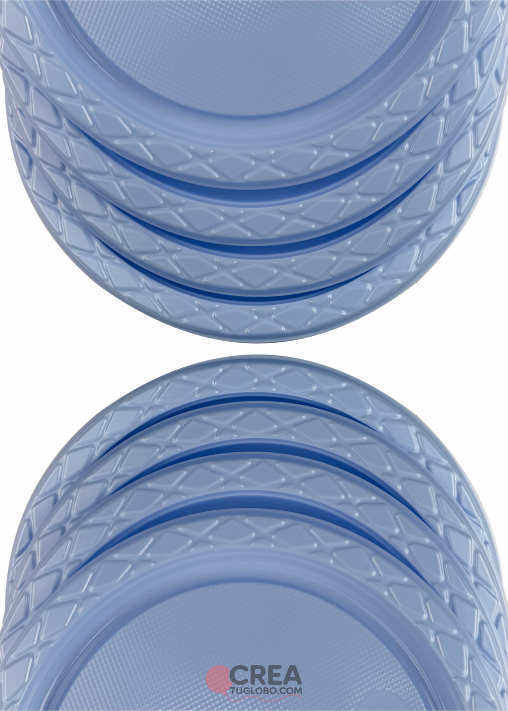 Plato redondo 9" celeste