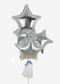 Arreglo estrellas plata