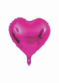 Corazón metálico fucsia