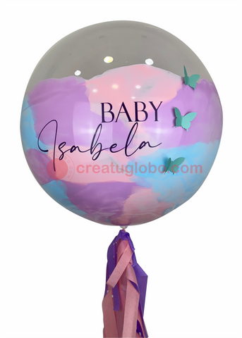 Bubble baby con mariposas