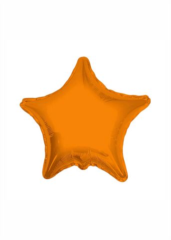 Estrella metálica naranja