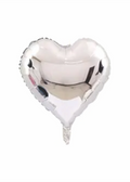 Corazón metálico plata