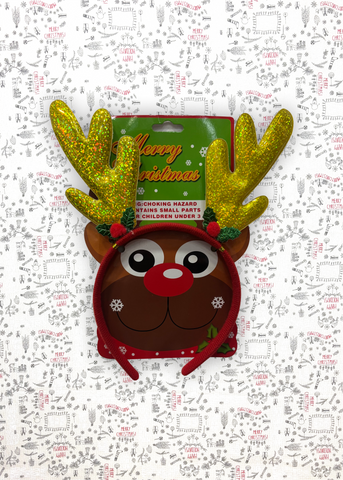 Diadema de reno amarilla