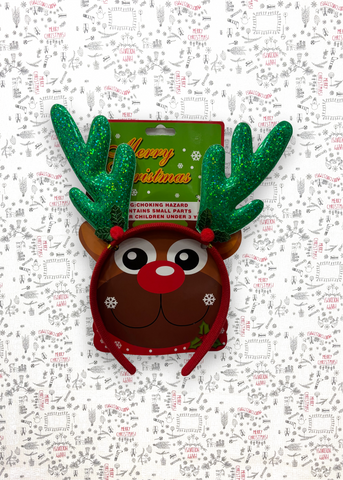 Diadema de reno verde