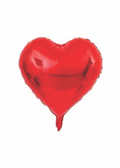 Corazón metálico rojo