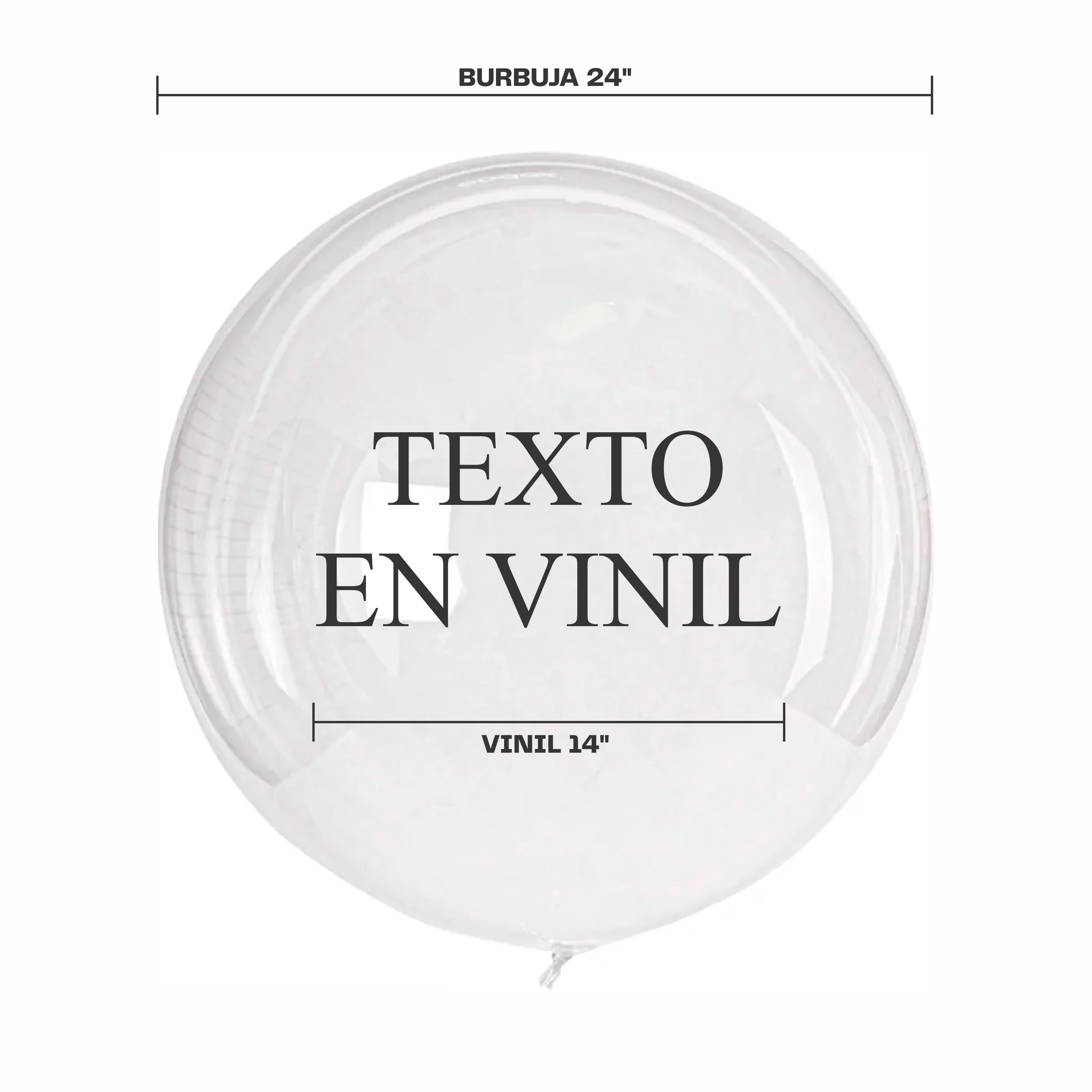 Vinil para globo de 24"