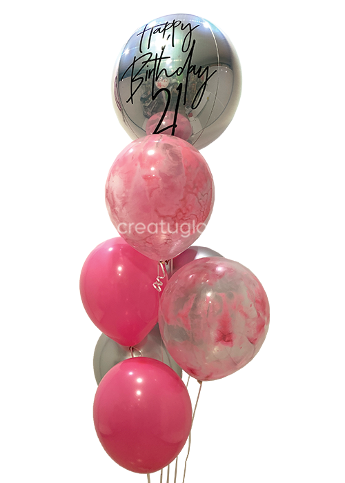 Arreglo pink and silver
