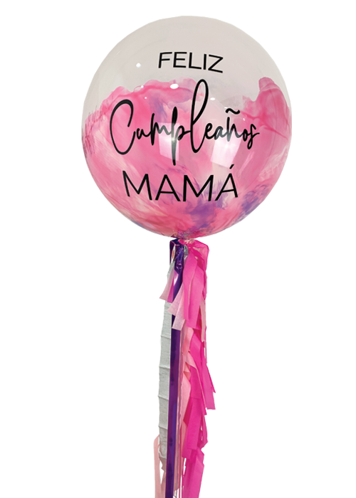 Bubble pintura rosa y lila