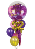 Bubble purple wine + números